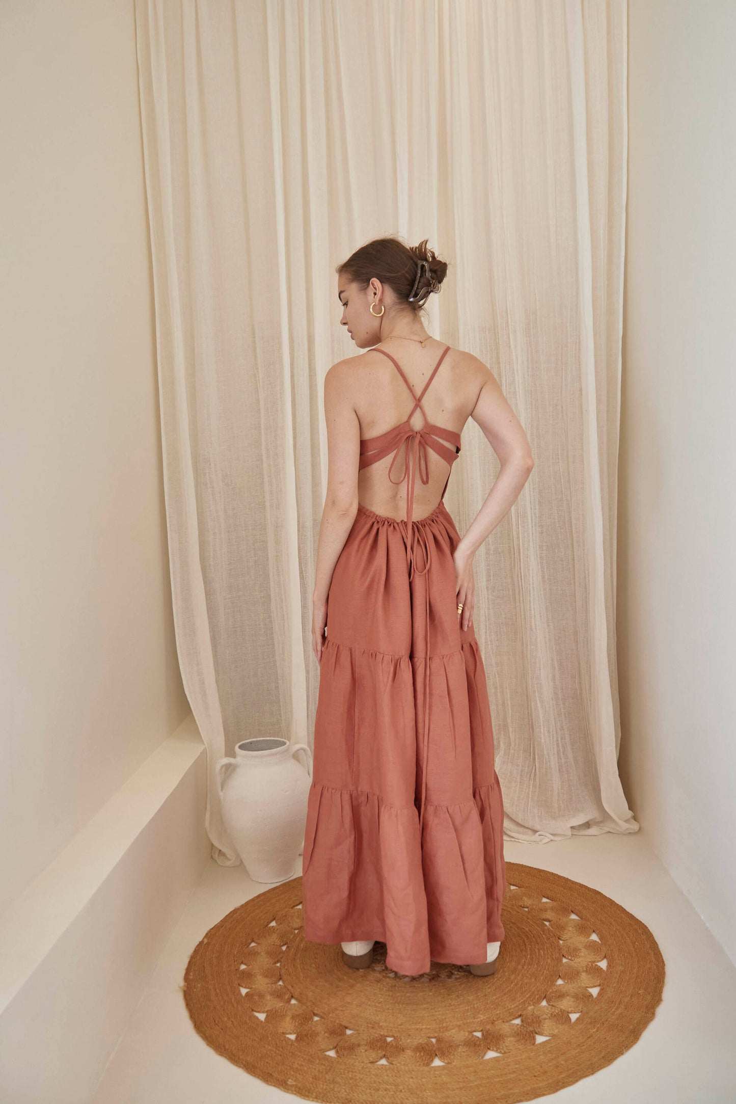 GYASI MAXI DRESS (TERRACOTTA)