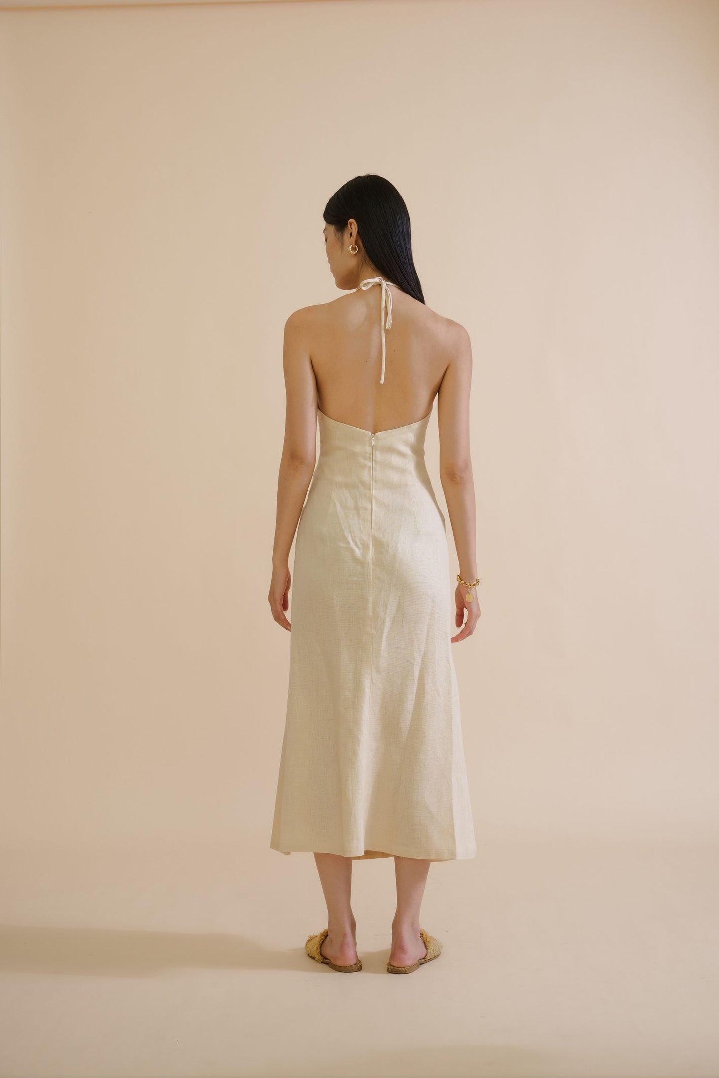 DANIELI CUT-OUT DRESS (IVORY)