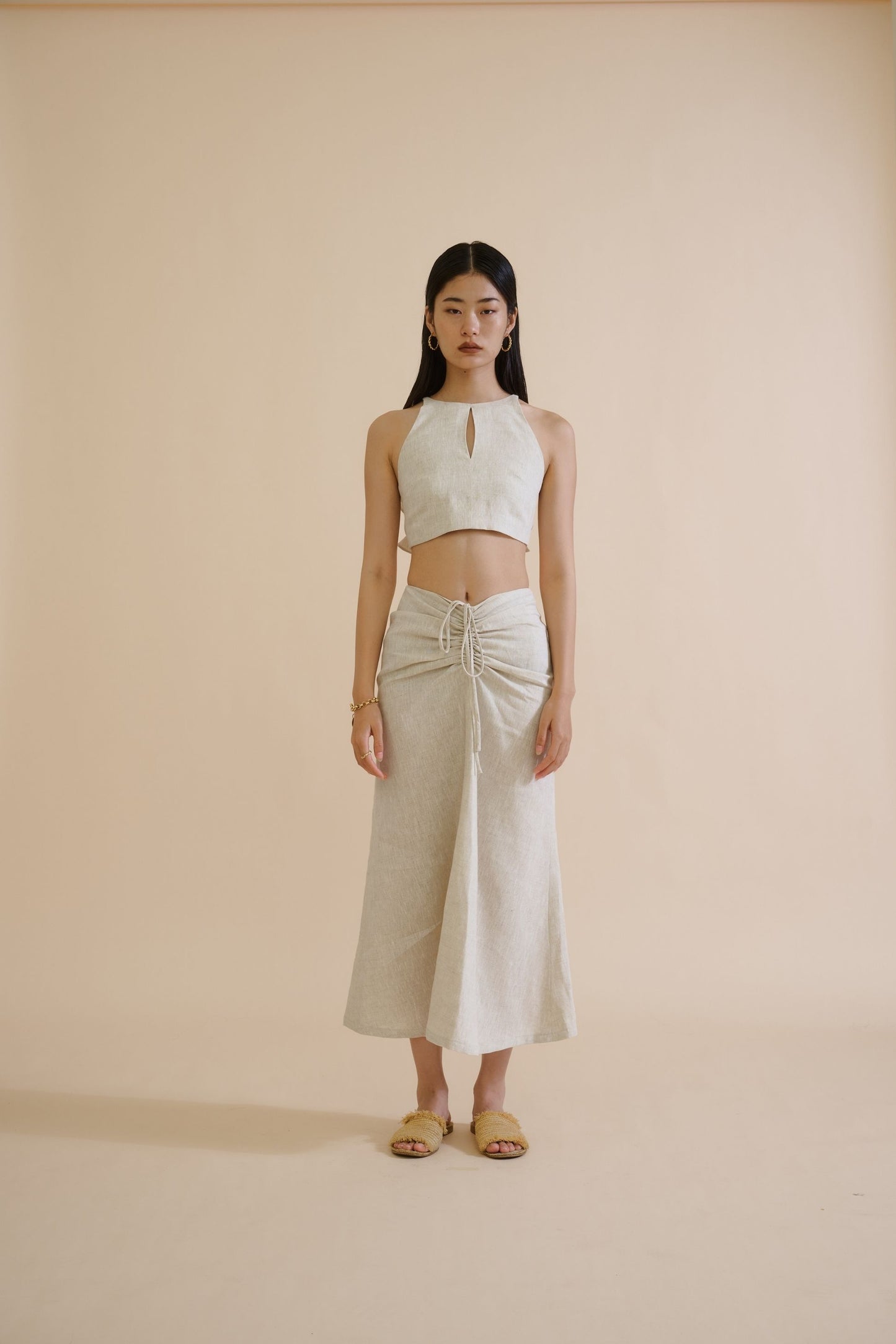 CHARMAINE SKIRT (SAND)